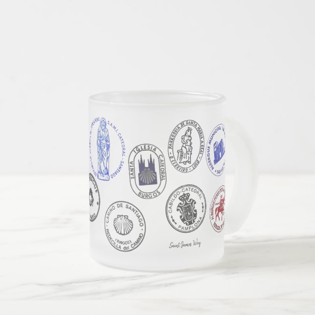 Mug en Verre Dépolé Saint James Way (Devant droit)
