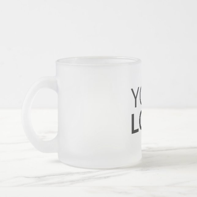 Mug en verre dépoli - 10 oz (Gauche)
