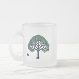 Mug en verre dépoli 10 oz - Arbre de vie