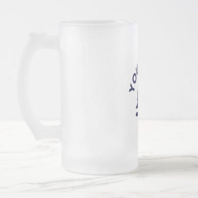 Mug en verre dépoli (16 oz) (Gauche)
