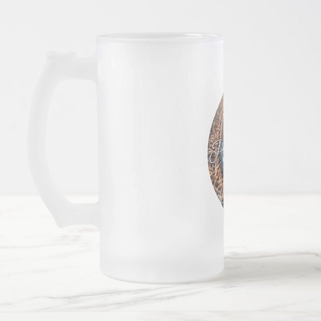 Mug en verre dépoli, 16 oz (Gauche)