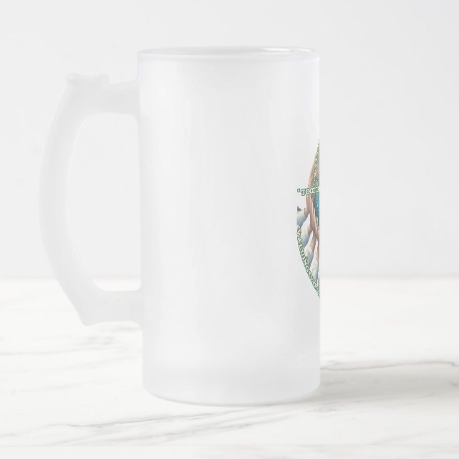 Mug en verre dépoli, 16 oz (Gauche)