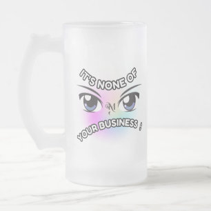 Mug en verre dépoli 16oz : Aucun de vos