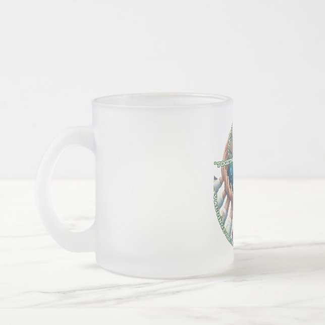 Mug en verre dépoli, 300 ml (Gauche)