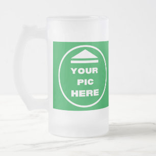 Mug en verre dépoli - Ajouter votre image 16 oz