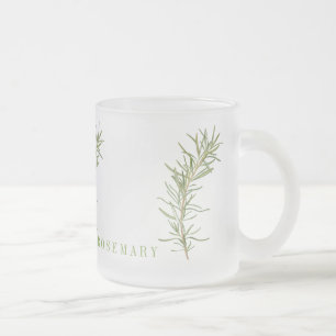 MUG EN VERRE DÉPOLI AU ROMARIN FRAIS