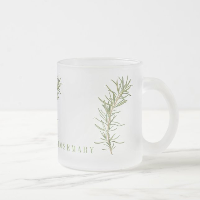 MUG EN VERRE DÉPOLI AU ROMARIN FRAIS (Droit)