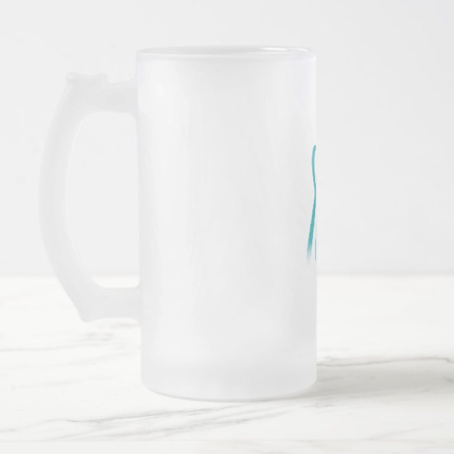 Mug en verre dépoli avec conception Abstraite de t (Gauche)