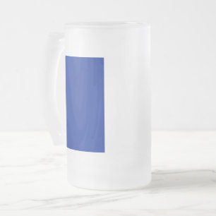 Mug en verre dépoli avec drapeau de la France