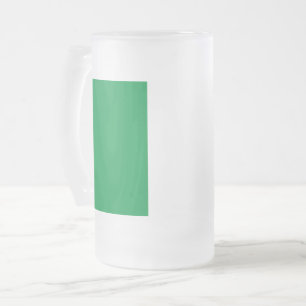 Mug en verre dépoli avec drapeau d'Irlande