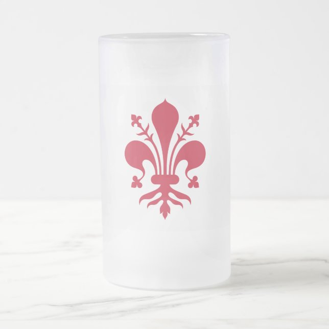 Mug en verre dépoli avec le drapeau de Florence (Centre)