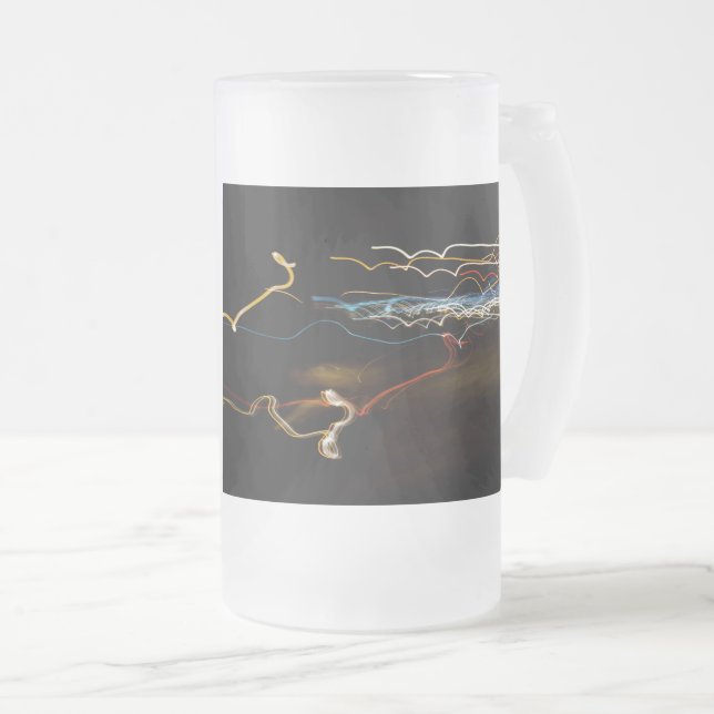 mug en verre dépoli black shooter de bière (Devant droit)