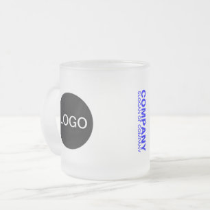 Mug en verre dépoli de marque unique (logo et nom)