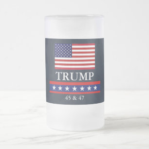 MUG EN VERRE DÉPOLI DU PRÉSIDENT DONALD TRUMP