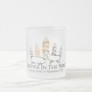 Mug en verre dépoli, logo FITW 10 oz