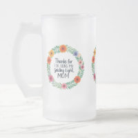 Mug en verre dépoli - "Merci d'être mon guide