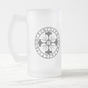 Mug en verre dépoli, Valhalla Oliver   Mjollnir