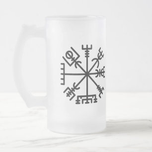 Mug en verre dépoli, Valhalla Oliver   Vegvisir