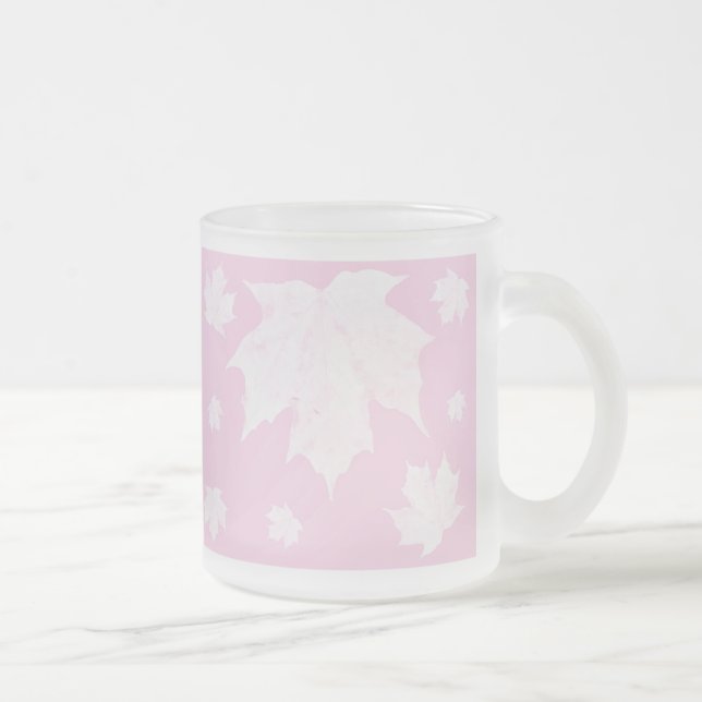 Mug en verre feuille d'érable - Abstrait (Droit)