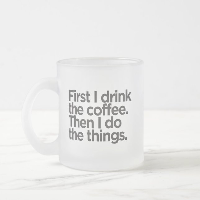 Mug en verre givré Café Premier (Gauche)