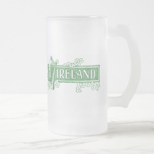 Mug en Verre Givré Irlande (Droit)