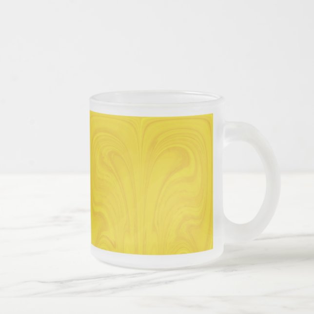 Mug en verre océanique en miroir - Abstrait (Droit)