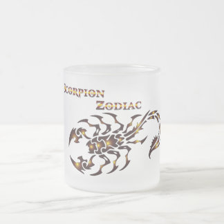 Mug en verre Scorpion Zodiaque