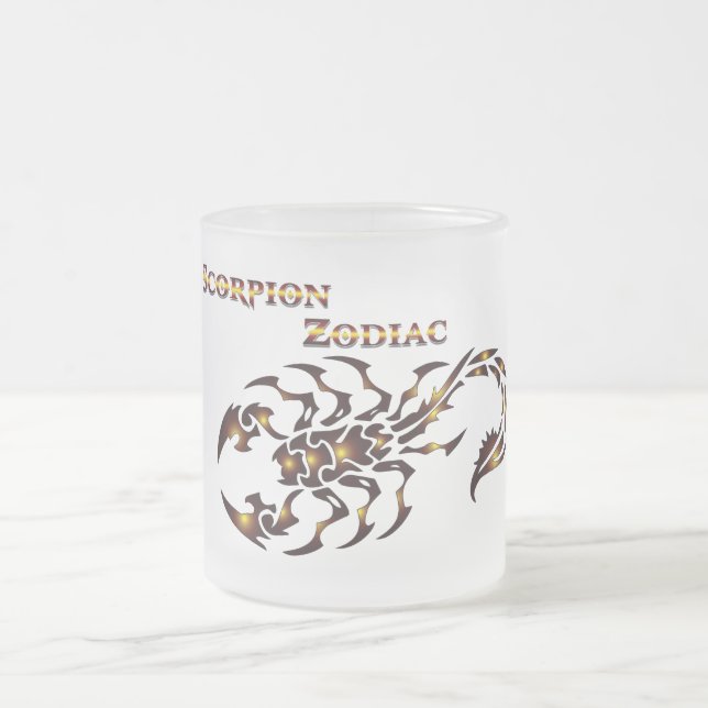 Mug en verre Scorpion Zodiaque (Centre)
