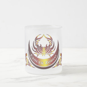 Mug en verre signe du zodiaque Cancer