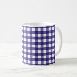Mug En vichy bleu marine