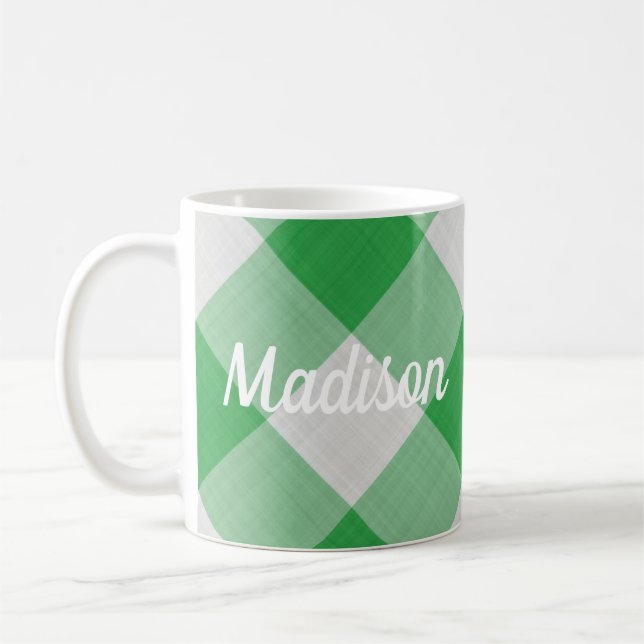 Mug En vichy verte (Gauche)