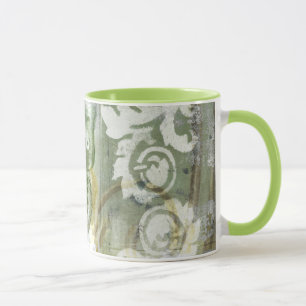 Mug Encart vert de papillon avec la porte de
