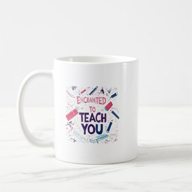 Mug Enchantée pour vous enseigner l'amitié chemise (Gauche)