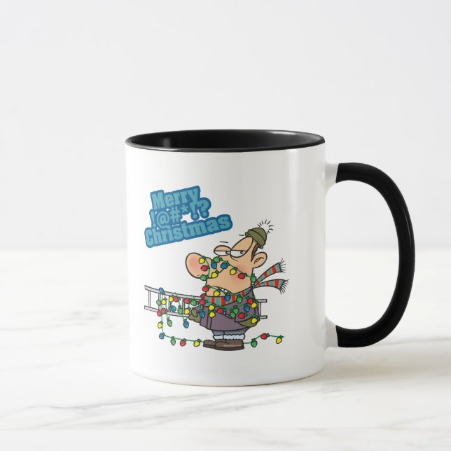 Mug enchevêtré dans les lumières joyeuses saigner dess (Droite)