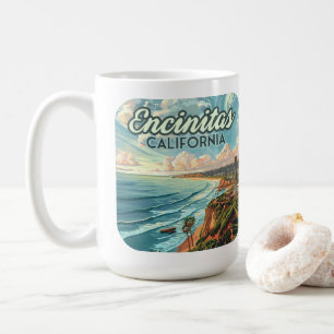 Mug Encinitas California San Diego Beach Vintage