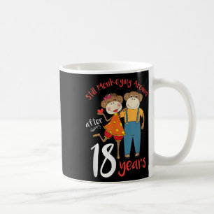 Mug Encore Monkeying autour de 18 Anniversaire Mariage