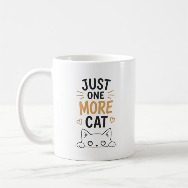 Mug Encore un chat drôle design pour amateur de chats  (Gauche)
