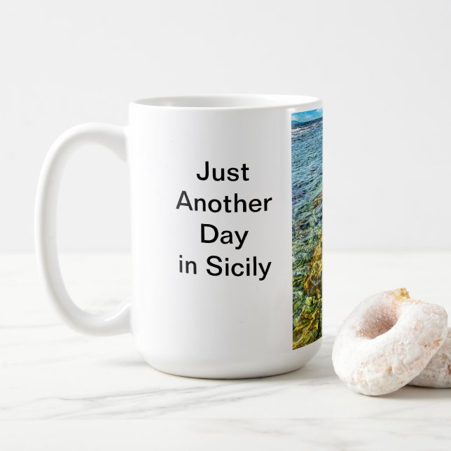 Mug Encore un jour en Sicile (Avec donut)