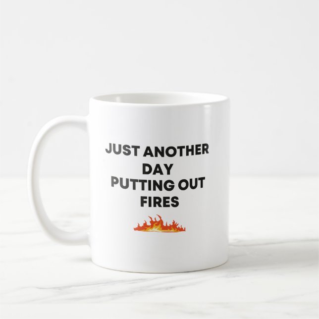 Mug Encore un jour Putout Fires manager, patron (Gauche)