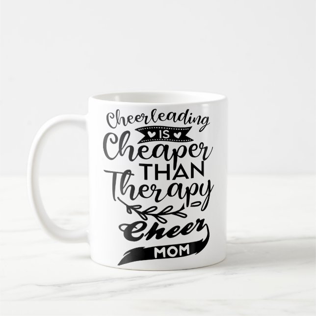 Mug Encourage Mère Maman Parents Cheerleading Maman (Gauche)