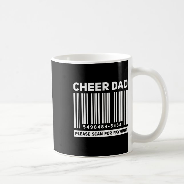 Mug Encourage Papa Scanner Pour Paiement Drôle Rcode M (Droite)