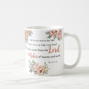 Mug Encouragement Verset Bible avec Aquarelle