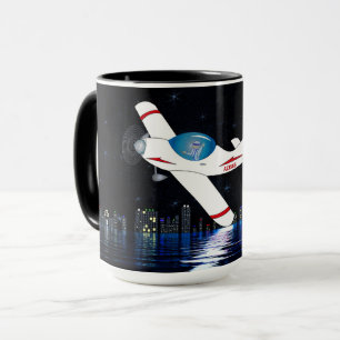 Mug Encouragement Vol Haut Reach Dream Avion nuit