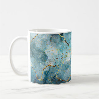 Mug Encre alcoolique bleue