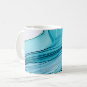 Mug Encre d'alcool bleu vague