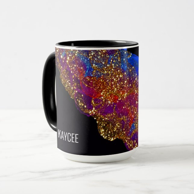 Mug Encre d'alcool glacée (Devant gauche)