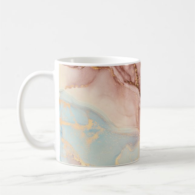 Mug Encre d'alcool liquide Abstraite de luxe (Gauche)