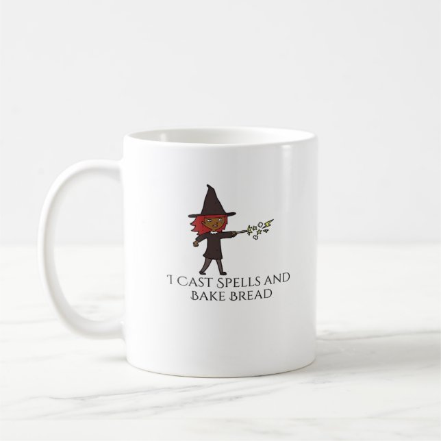 Mug Encre de Whimsigoth - Forêts mystiques, Lunes et M (Gauche)