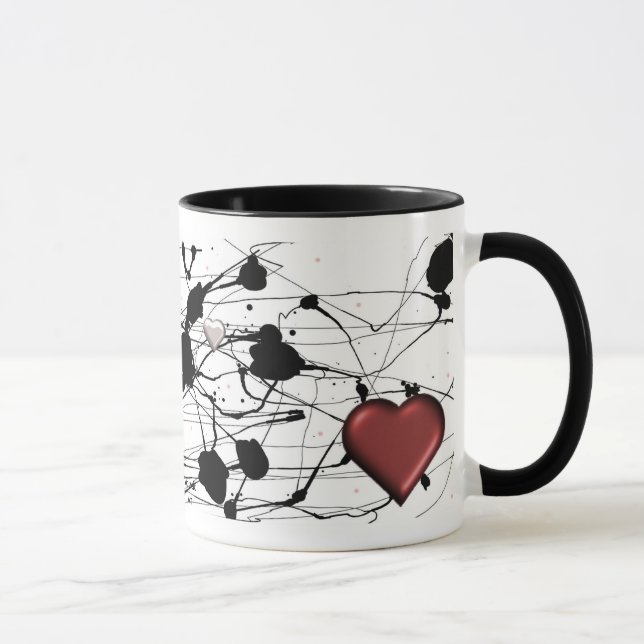 Mug Encre Et Coeur (Droite)