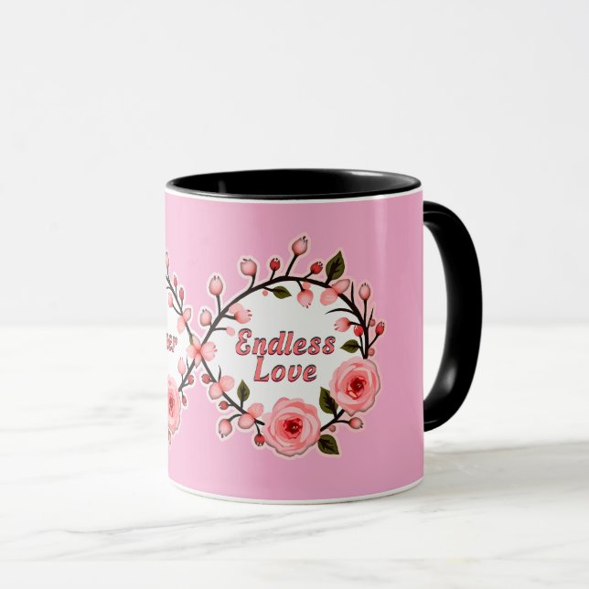 Mug Endless Love – Mother Floral Art (Devant droit)
